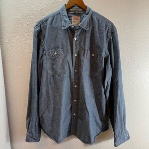 Levi’s Men’s 100% Cotton Denim Button Down Shirt Size L